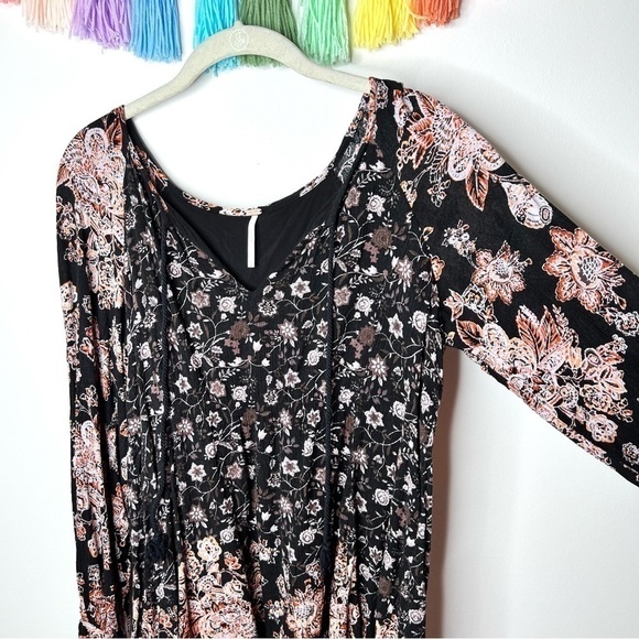 Free People Boho Lucky Loosie Swing Tunic Top Size Extra Small Mini Dress - Picture 5 of 15